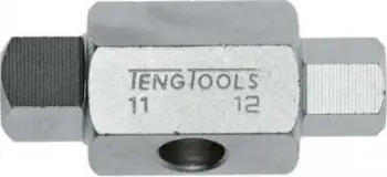 Çelës prizë për tapë vaji Teng Tools DP1112, 11mm katror, 12mm gjashtëkëndësh, argjendtë
