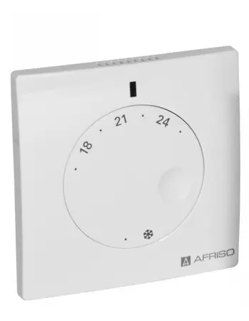 Termostat me kabllo RDE CosiTherm 78110, për ngrohje dhe ftohje, ekran me LED, i bardhë