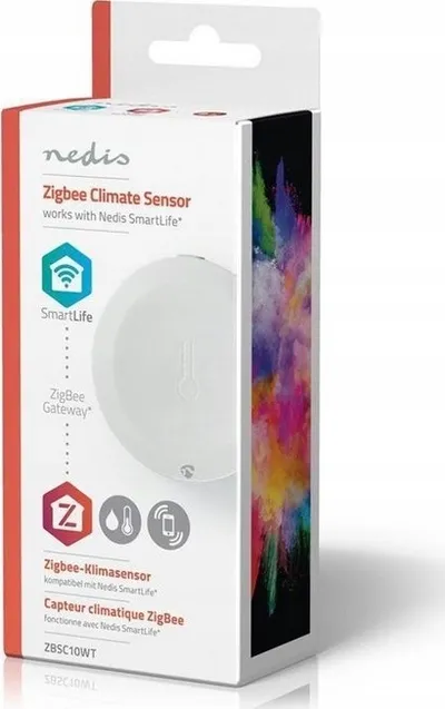 Sensor klime Nedis Zigbee SmartLife, temperaturë dhe lagështi, i bardhë - 3