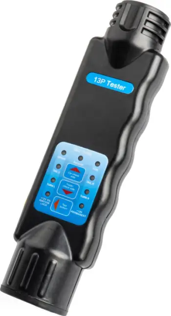 Tester priza rimorkioje AMiO 03226, 13 pin, me bateri 9V