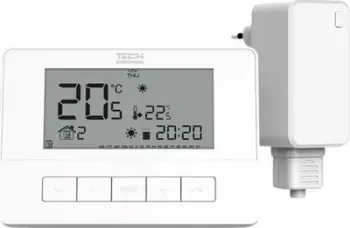Termostat wireless dhome Tech T-4.2 STT-4.2WH, program javor, dy gjendje, i bardhë
