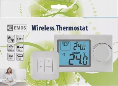 Termostat wireless EMOS P5614, programues, me ekran digjital, i bardhë - 4