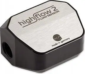 Sensor rrjedhjeje Aqua Computer High Flow 2, G1/4, matje temperature, i zi