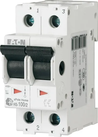 Çelës shkëputës modular Eaton HIS-100/2, 100A, 2P, gri - 1