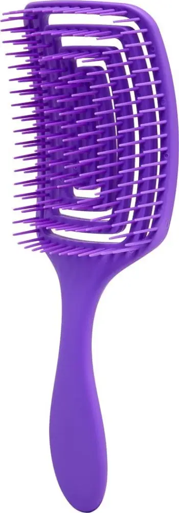 Furçë flokësh Detangling O-327 Flexible, kundër nyjeve, fleksibile, vjollcë