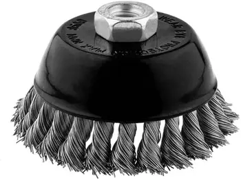 Furçë fundore teli Richmann 100mm, tel i përdredhur INOX, fileto M14