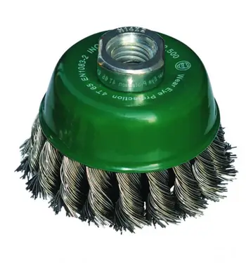 Furçë fundore Abraboro AB99040012, tela inoksi të përdredhur, 65mm, fill M14