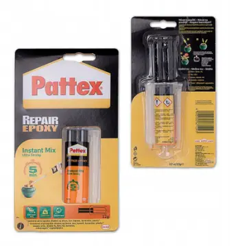 Ngjitës epoksi dykomponentësh Pattex Universal Epoxy Repair, 2x5.5ml, transparent