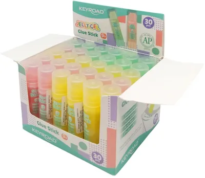 Ngjitës në stik KEYROAD Glue Stick, 9 g, i padëmshëm, transparent - 1