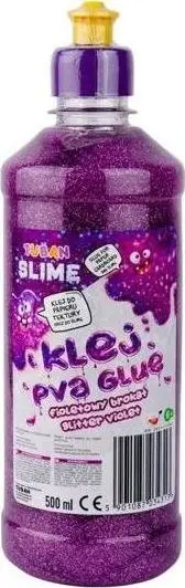Ngjitës me shkëlqim TUBAN Purple, 500 ml, për slime, vjollcë