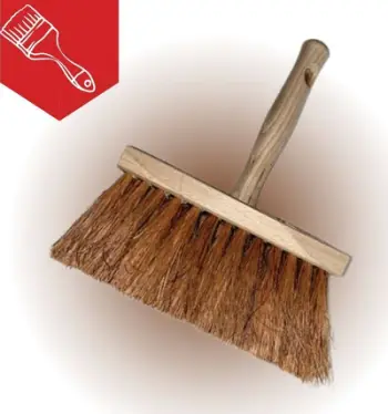 Furçë katrani Crawtico, 165mm, fijë kokosi, dorezë druri