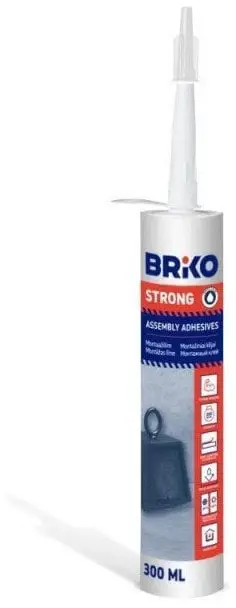 Ngjitës montimi Briko Assembly Glue Strong, 300 ml, i bardhë
