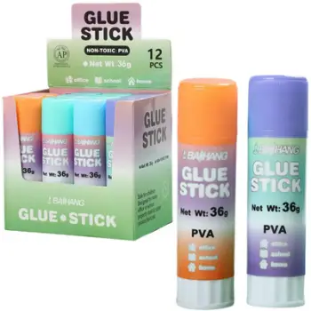 Ngjitës shkop School Office Glue Stick, 36g, ngjyra pastel