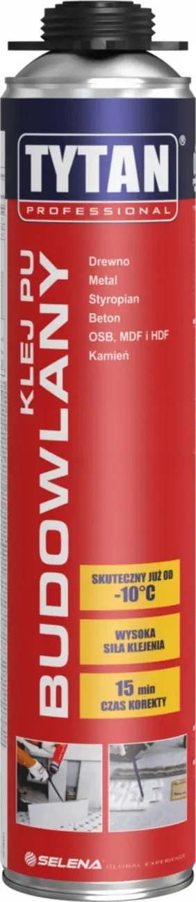 Ngjitës ndërtimor Titan Professional PU, 750ml, aplikim me pistoletë, gri