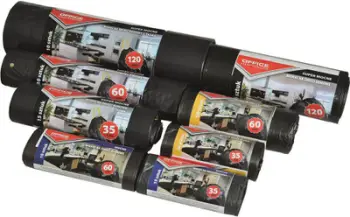 Thasë mbeturinash OFFICE PRODUCTS Strong, 35L, 15 copë, të zinj