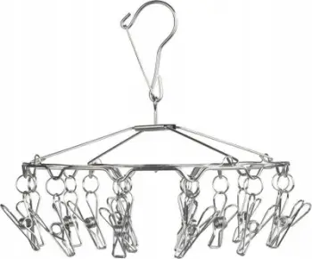 Tharëse rrobash Wenko Laundry Rack 18, çelik inox, e palosshme, inox