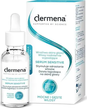 Serum për flokë Dermena Sensitive, kundër rënies së flokëve, për skalp të ndjeshëm, transparent