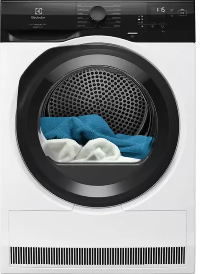 Tharëse rrobash Electrolux EW6D98BEE, 8 kg, Heat Pump, e bardhë - 1