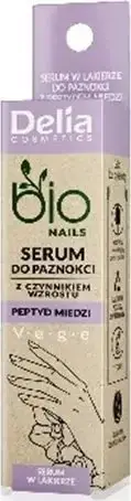 Serum rigjenerues për thonj Delia Restoring Nail Serum Copper Peptide, me peptide bakri, transparent
