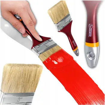 Furçë lyerjeje Polax Euro, 7.5 cm, qime natyrale
