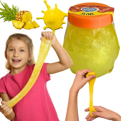 Ngjitës slime Okto Pineapple, 70ml, me aromë ananasi - 1