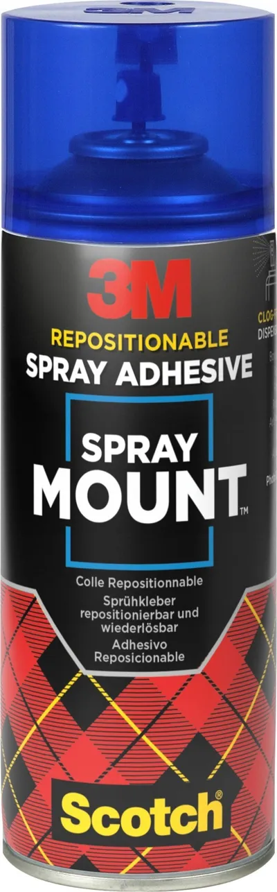 Ngjitës spray 3M Spray Mount, transparent, 400ml - 1