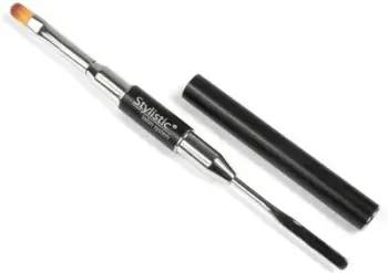 Furçë manikyri Stylistic Polypen Brush, për Poly Gel, me shpatull metalike, rozë