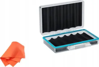 Kuti baterish JJC BC 36X18650, deri 6 bateri, plastike PC, gjysmë transparente blu
