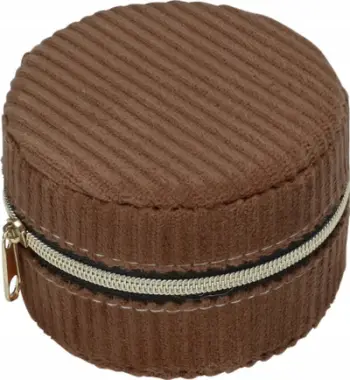 Kuti bizhuterish Home Styling Collection Corduroy, diametër 8 cm, korduroy, rozë