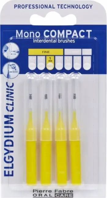 Furçë ndërdhëmbësh Elgydium Clinic Monocompact Yellow Fine, e hollë, e verdhë