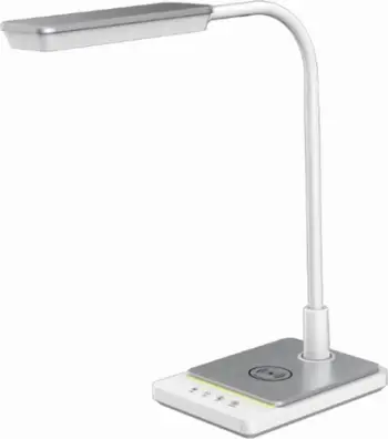 Set 2x llambë tavoline LED Maxcom ML3100 Porto, karikim wireless 10W, e bardhë