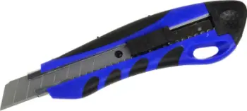 Thikë prerëse GEKO N, teh 18 mm, trup plastik, blu