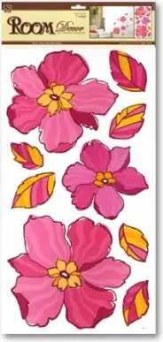 Ngjitëse dekorative muri Sticker BOO, 60x30cm, me lule