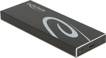 Kuti e jashtme SSD Delock 42003, M.2 SATA, USB C 3.2 Gen 2, argjendtë