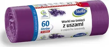 Thasë mbeturinash Stella, 60L, me doreza, aromë livando, 16 copë
