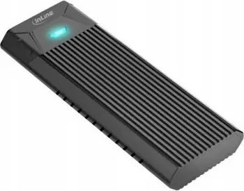 Kuti e jashtme SSD INLINE M.2, USB 3.2 Gen 2 10 Gbit/s, NVMe dhe SATA, e zezë