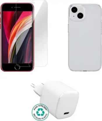 Set aksesorësh ESTUFF ES-KIT-IPHSE 2022, për iPhone SE 2022, transparen