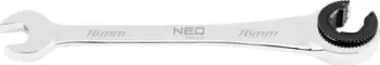 Çelës unazor me gete NEO Tools 09-263, 16 mm, me racë