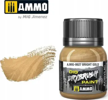 Ngjyrë akrilike AMMO Mig a.MIG0627, bright gold, 40 ml
