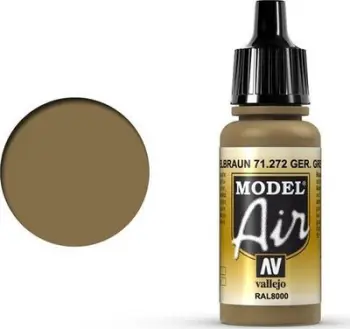 Ngjyrë akrilike për airbrush Vallejo Model Air German Green Brown, 17ml, jeshile kafe