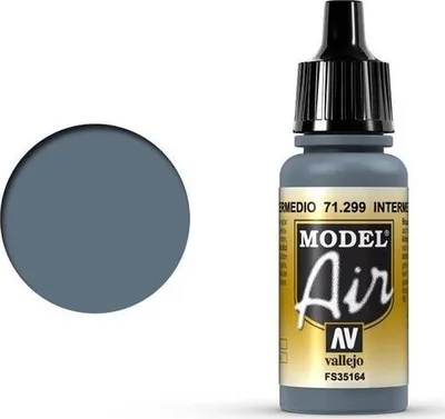 Ngjyrë akrilike Vallejo Model Air Intermediate Blue, 17ml, mat, blu - 1