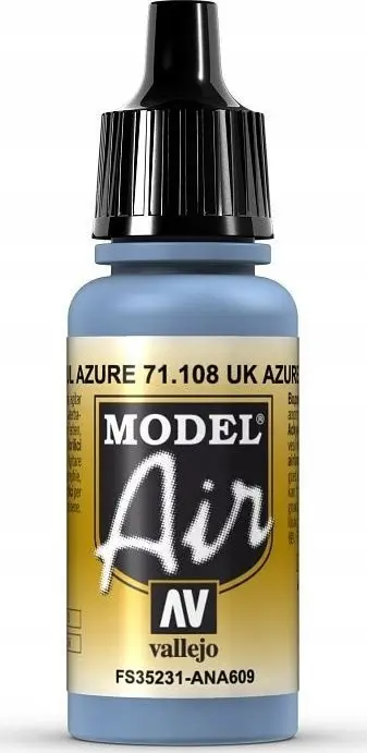 Ngjyrë akrilike për airbrush Vallejo Model Air UK Azure Blue, 17ml, mat