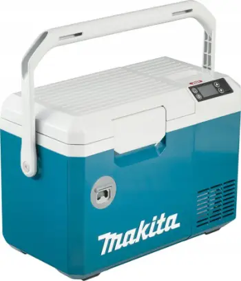 Kuti frigorifer dhe ngrohës Makita CW003GZ01, 7L, ekran dixhital, turke dhe e bardhë