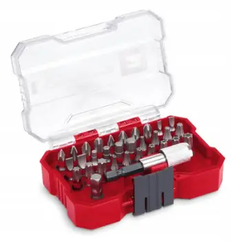 Set bitash kaçavide Einhell, 32 copë, 25 mm, me kuti XS