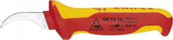 Thikë zhveshëse kabllosh Knipex 16 20 16, 190mm, dorezë e izoluar VDE, e kuqe