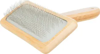 Furçë për kafshë Trixie Soft Bamboo, 12 x 15 cm, kafe