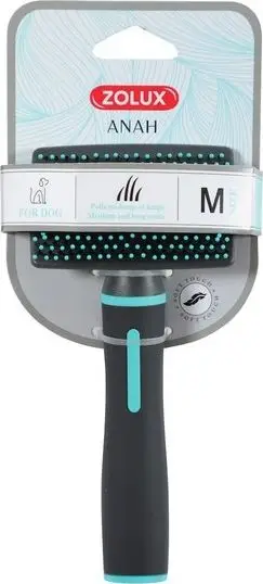 Furçë për qen Zolux ANAH Soft Brush Medium, e zezë