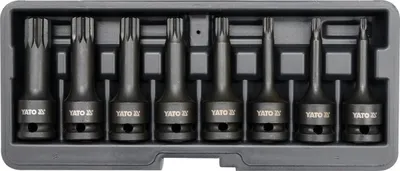 Set bit Yato YT-1069 Spline, 1/2", M5-M18, 8 copë - 1
