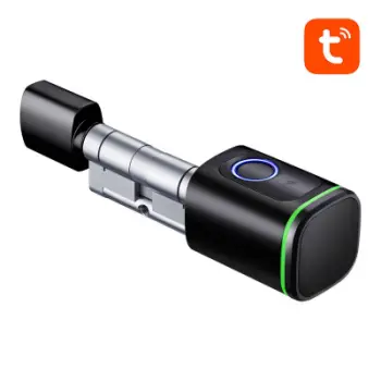 Cilindër inteligjent dere Avatto Smart Cylinder, 100 mm, sensor gjurmë gishti, i zi