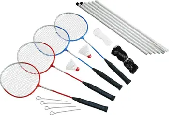 Set badminton Master Fun Net, 4 raketa, me rrjetë